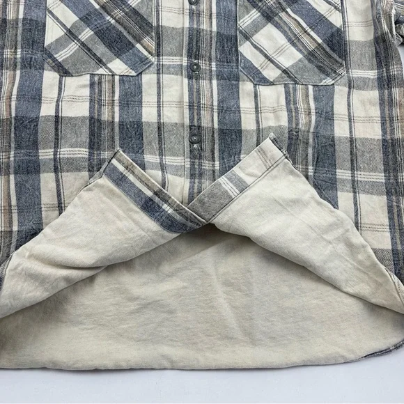Vintage Gate Heavy Duty Outdoor Ranch Chore Flannel Shirt Mens Large USA Plaid - Picture 13 of 15